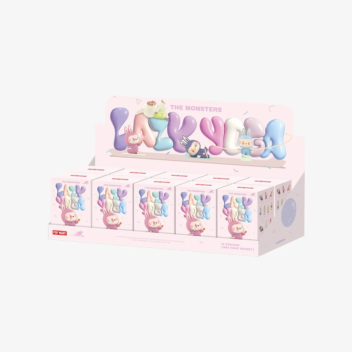Pop Mart The Monsters Lazy Yoga Labubu Vinyl Blind Box