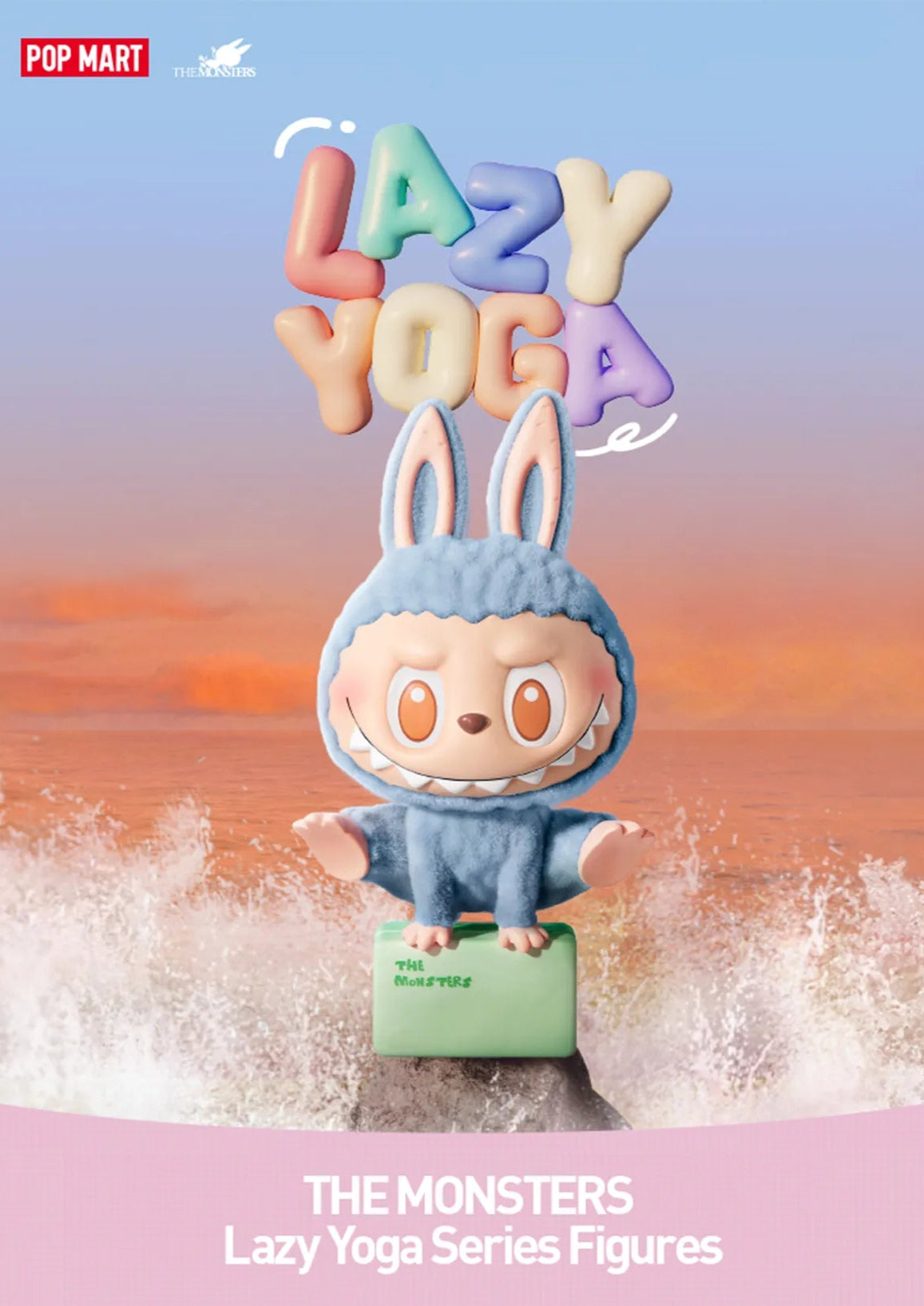 Pop Mart The Monsters Lazy Yoga Labubu Vinyl Blind Box