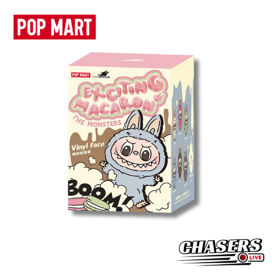 Pop Mart-The Monsters- Exciting Macaron- LABUBU plush pendant vinyl 1x Blind Box